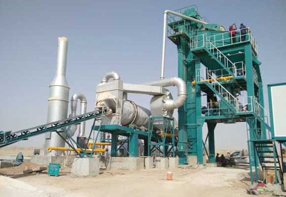 120 t/h asphalt batching plant exporting to Pakistan