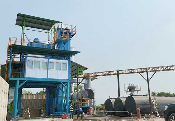 100 t/h asphalt batching plant sales to Indonesia