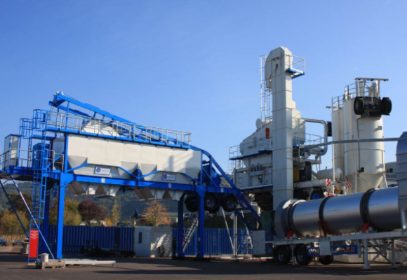 continuous type bituminuous mixing plant
