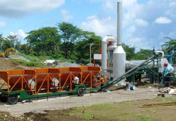 mini portable asphalt drum plant