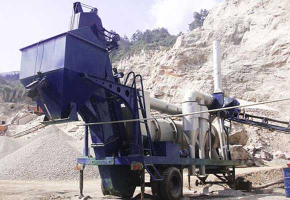 mobile drum asphalt mixing plant