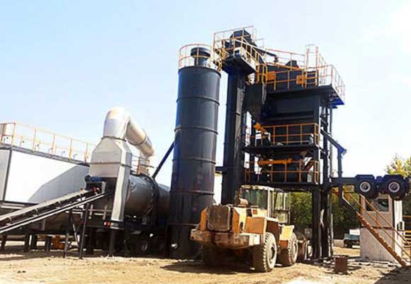 small asphalt batching plant with mobile chassis