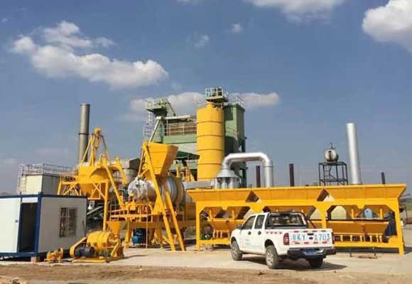 portable asphalt mixing plant exporting to Africa